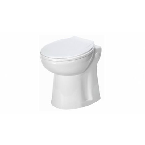 WC compact avec broyeur à pompe centrifuge intégrée – Évacuation verticale 3m – Évacuation horizontale 30m – Cuvette sans réservoir – Concilio