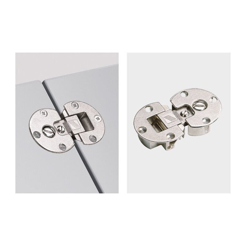 Charnière à abattant Markant 11 sans vis de fixation, zinc moulé sous pression, nickelé HETTICH