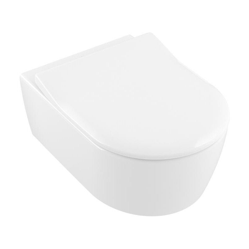 Villeroy&boch - Abattant wc avento slimseat charnières en acier inoxydable, avec SoftClosin blanc alpin