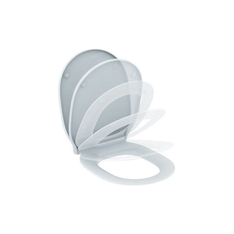 Ideal - Abattant wc connect air avec couvercle à fermeture amortie (enveloppe) blanc standard