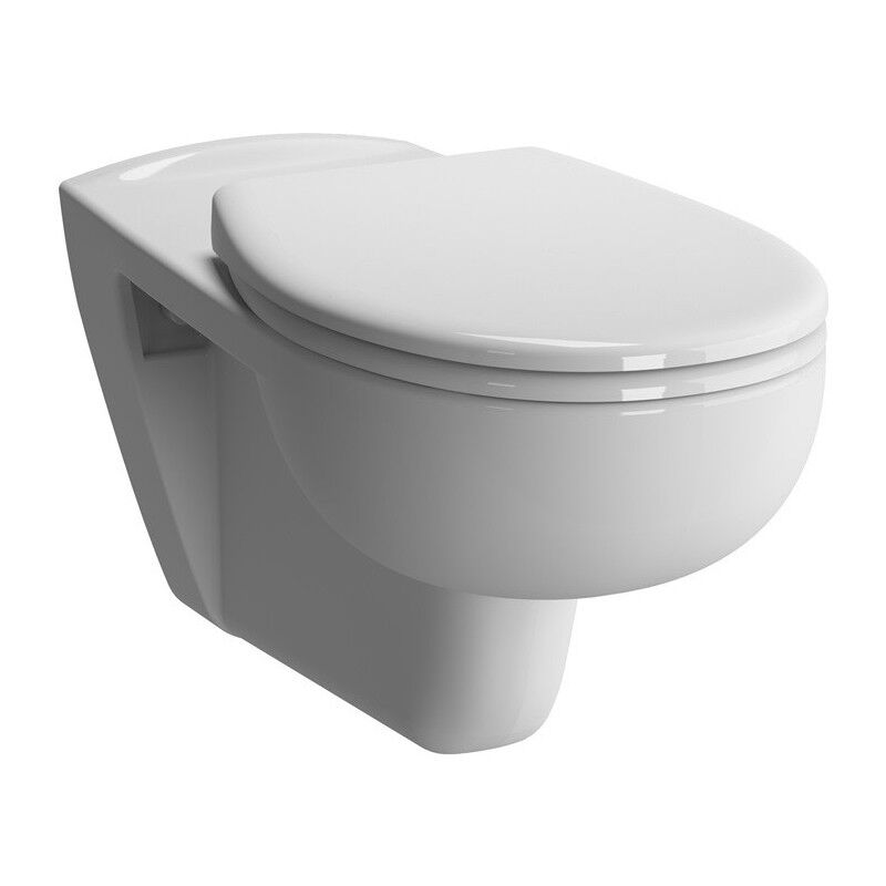 WC suspendu VitrA VITRAFLUSH CONFORMA à fond creux sans rebord 355x700mm blanc