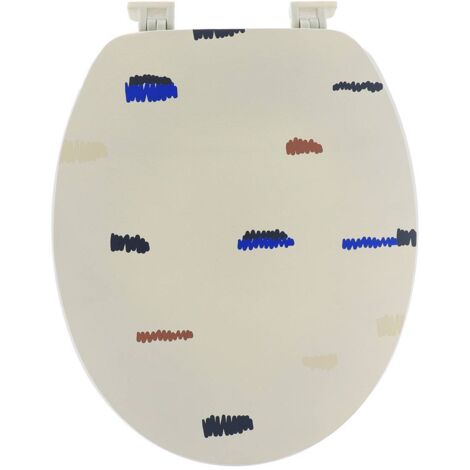 Wc-deckel 18 inch mdf deckel design gedruckt und kunststoff befestigen - signatur - Tendance