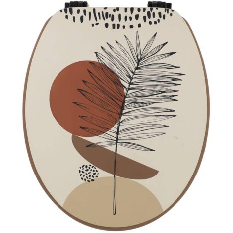 Wc-deckel 18 inch mdf deckel design gedruckt und kunststoffbefestigungen - reconnect - Tendance