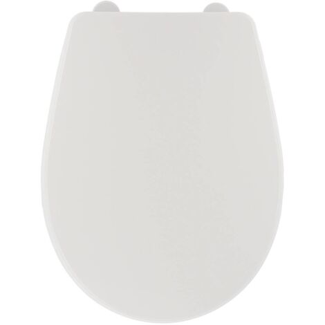 Wc-deckel aus kunststoff 18 zoll kunststoffbefestigungen - weiss - Tendance