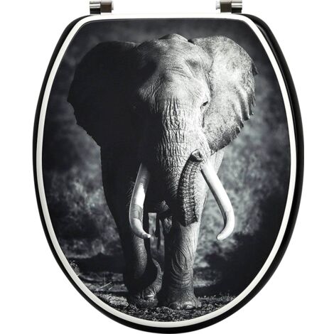 Wc-deckel mdf 18 zoll edelstahl-befestigungen - serengeti - Tendance
