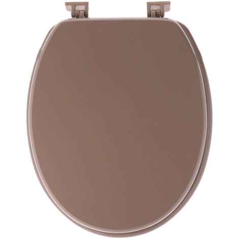 Wc-deckel mdf 18 zoll kunststoffbefestigungen - cappuccino - Tendance