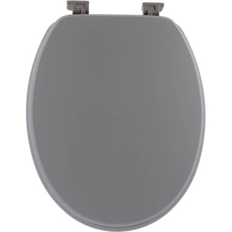 Wc-deckel mdf 18 zoll kunststoffbefestigungen - grau - Tendance