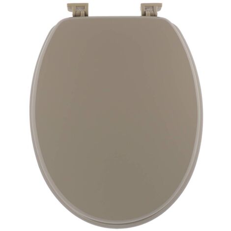 Wc-deckel mdf 18 zoll kunststoffbefestigungen - taupe - Tendance
