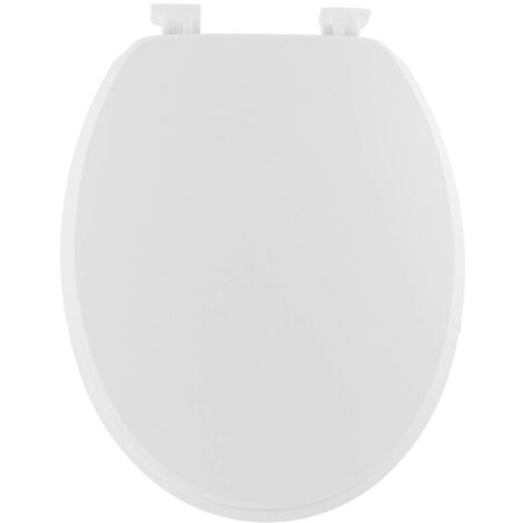 Wc-deckel mdf 18 zoll kunststoffbefestigungen - weiss - Tendance