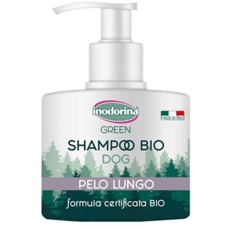 WC di capelli lunghi shampu verde