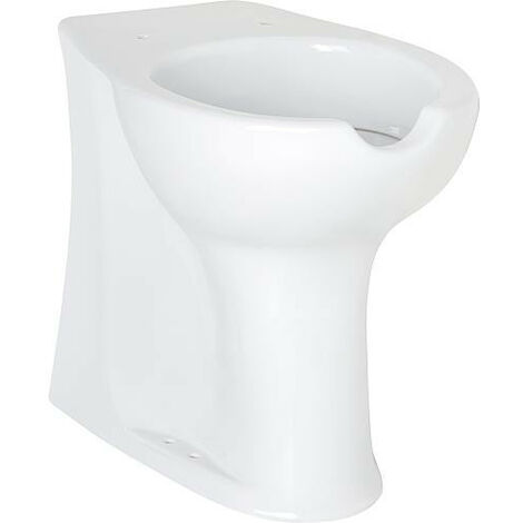 WC Elida en ceramique, blanc avec ouverture, rehausse lxhxp:375x470x570mm