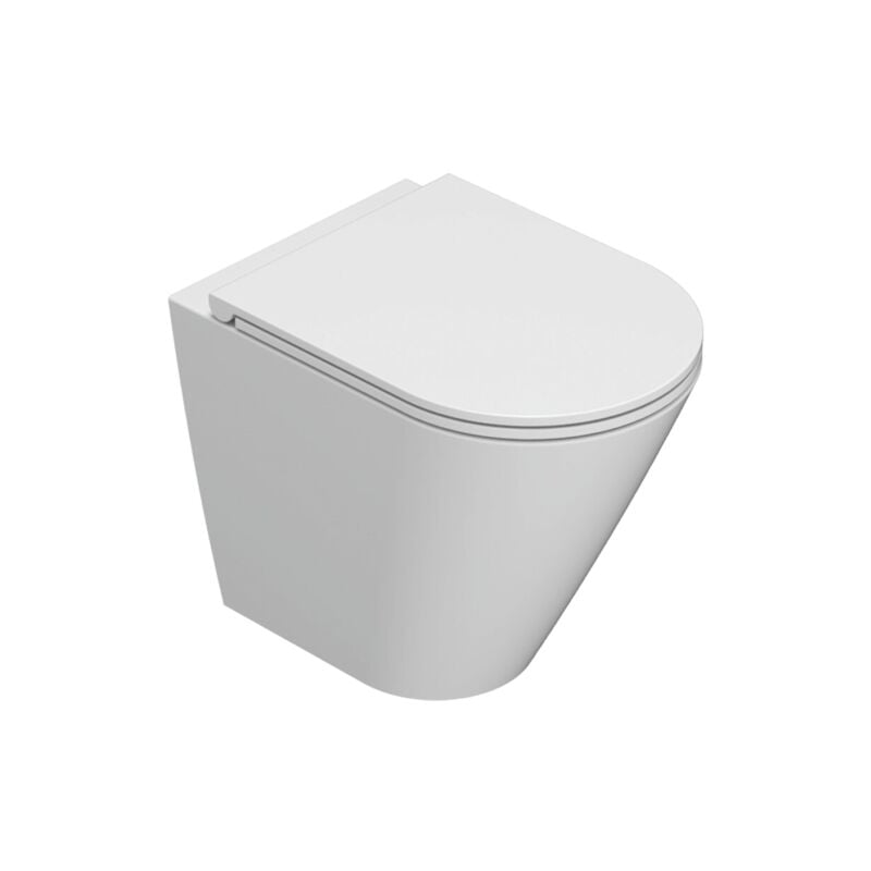 Wc en céramique sur pied 52x36 cm Globo Forty3 FO002BI Blanc - Céramique - Standard