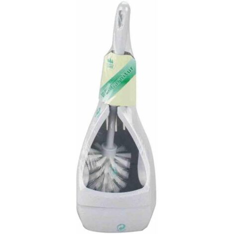 WC-Garnitur Birnenform granit 41 cm inklusive Rundkopfbürste