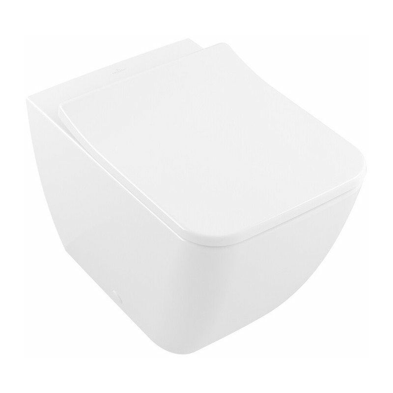 

Villeroy&boch - Legato, Inodoro washdown, 375 x 560 mm, Angular, DirectFlush, modelo autoportante, para instalación cerca de la pared, salida