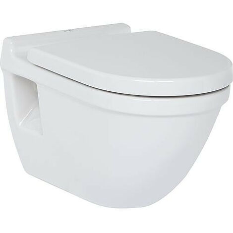 WC mural Duravit Starck 3 en ceramique, avec fixatin, blanc 6,0l rincage, lxhxp: 360x320x540 mm