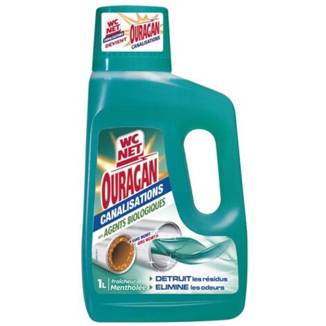 WC NET - Wc net canalisation ouragan menthol ou marine 1l