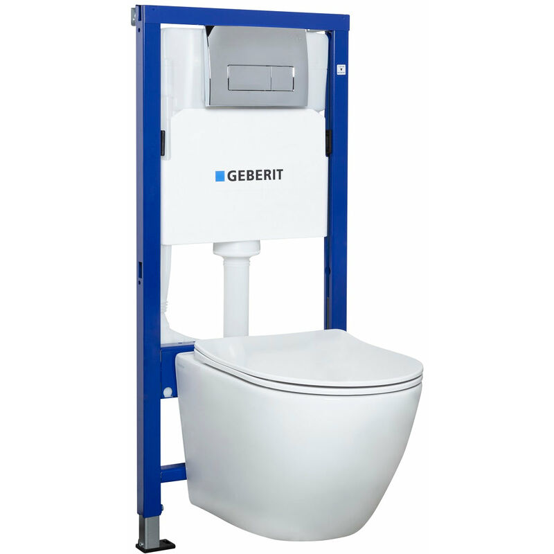 Set wc sospeso completo delos bianco - Geberit