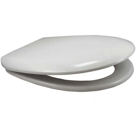 WC SITZ mit Edelstahlscharnier, weiss 1,7 Kg, 2 Komponenten Thermoplast MADE in GERMANY