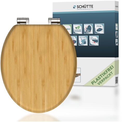 WC-Sitz NATURAL BAMBOO, Bambus, mit Absenkautomatik