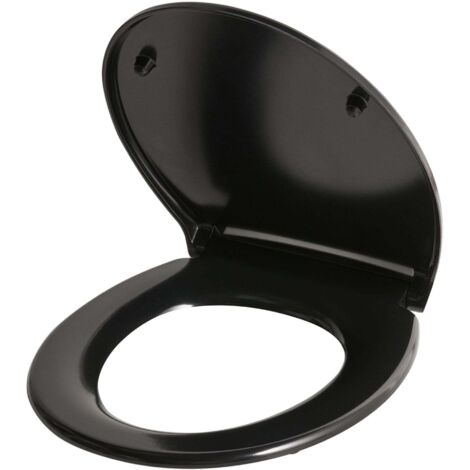 WC-Sitz PAPURI Soft-Close-Funktion Duroplast Schwarz