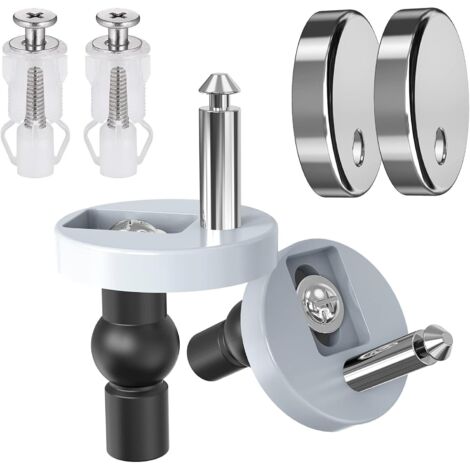 WC-Sitz-Scharnierschrauben-Set (2 Schrauben), Schnellverschluss-Befestigungen für das obere Scharnier, Ersatzteile für WC-Sitze