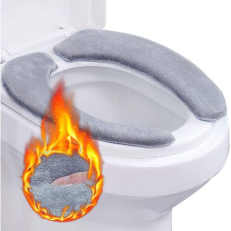 WC-Sitzbezug, 2 Stück, waschbarer WC-Sitzbezug aus Memory-Schaum