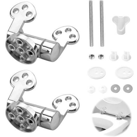 WC-Sitzscharnier, Ersatzscharnier aus Zinklegierung mit Soft-Close-WC-Sitz