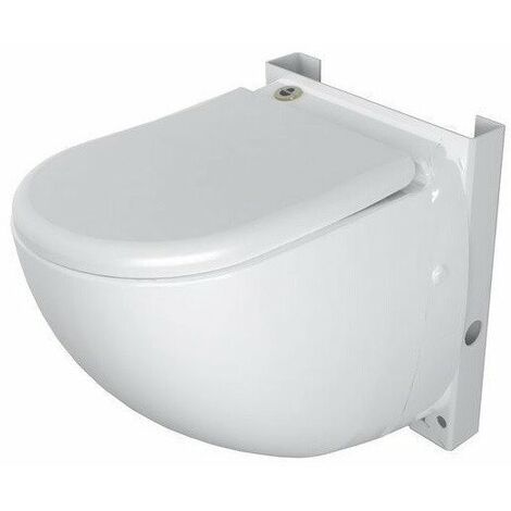WC sospeso compatto SaniCompact Comfort con sistema di sollevamento gruppo di taglio integrato, bianco SFA