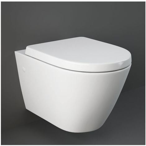 Wc Sospeso RIMLESS Rak Collezione Resort Bianco senza brida
