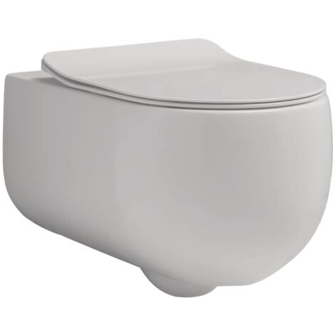 Wc Sospeso Senza Brida Kerasan "Flo 54" Bianco Opaco