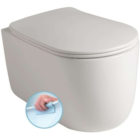 SAPHO Wc Sospeso Senza Brida Kerasan "Nolita" Bianco Lucido