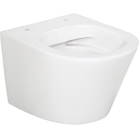 WC suspendu à fond creux Amur Compact lxhxp : 360x360x475 mm Sans bride Céramique blanche