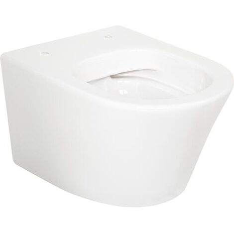 WC suspendu à fond creux Amur lxhxp : 360 x 350 x 530 mm Sans bride, Céramique blanche