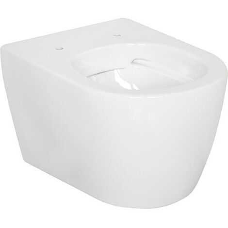 WC suspendu AIMERA Compact sans bord de rincage lxhxp: 355x330x485 mm céramique blanc