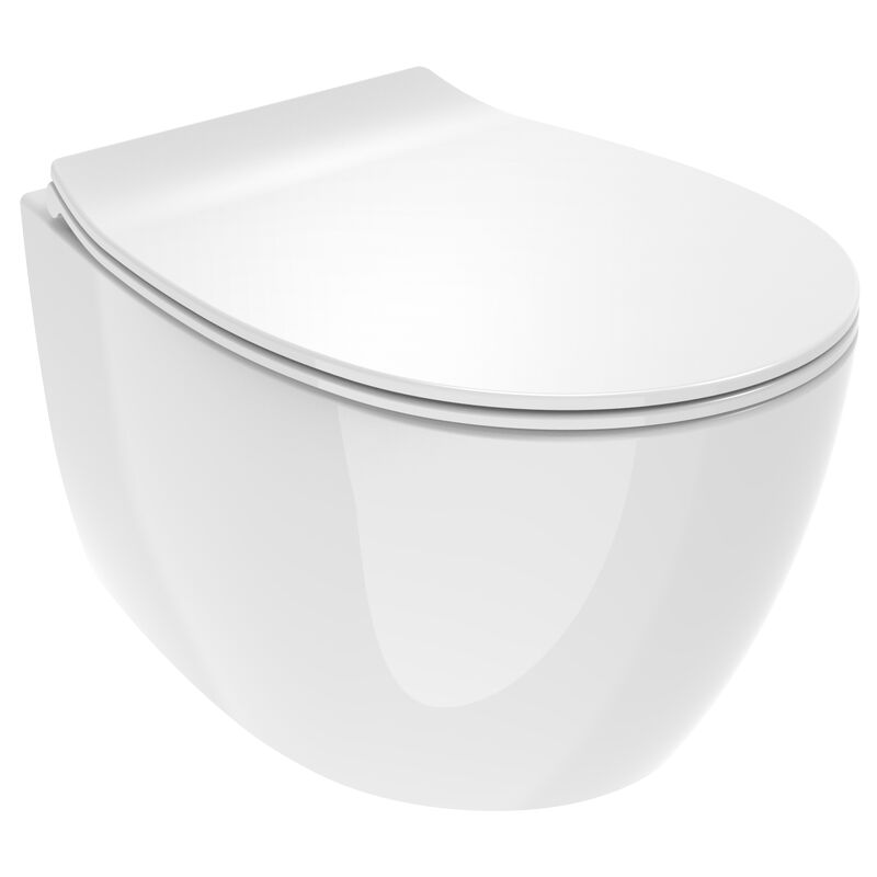 Wc suspendu blanc brillant 510x355x363 mm Ercos Kite BCKTELVASO0001 Blanc brillant