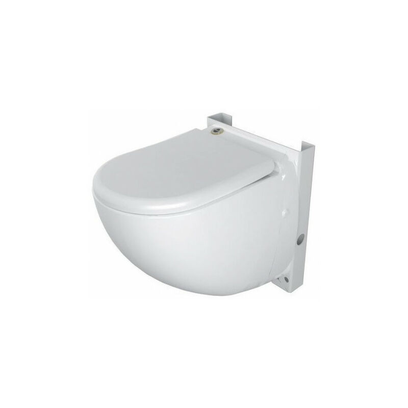 SFA - wc suspendu compact SaniCompact Comfort avec système de levage de l'unité de coupe intégré, blanc