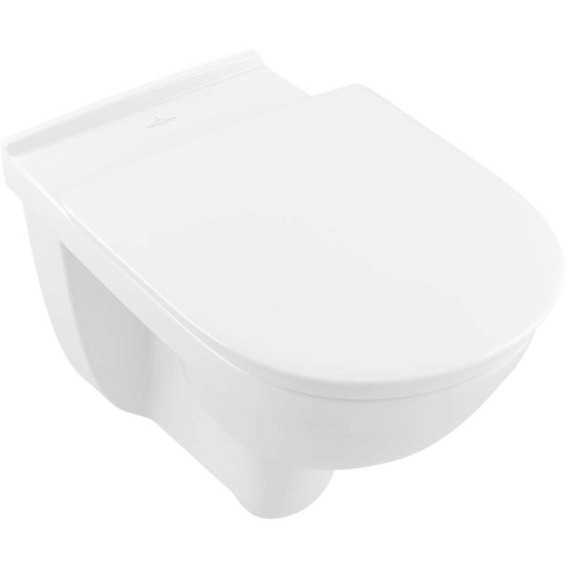 V&B Wand-WC, Tiefspüler VICARE 36x59,5cm, D-Flush, Abg. waag., weiß