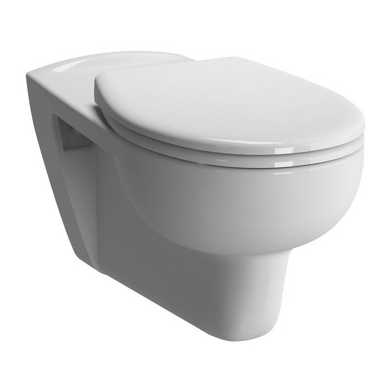 Wc suspendu conforma chasse d'eau plate, avec rebord fermé, blanc Vitra