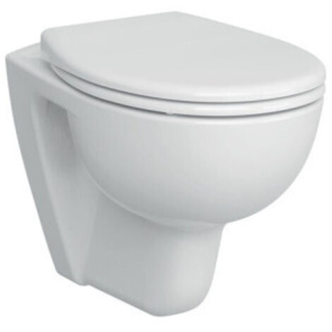 WC suspendu CONFORMA VitrA Flush 2.0 à fond plat sans rebord 355x540mm blanc