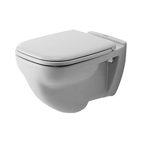 WC suspendu D-CODE plat 355x540mm blanc