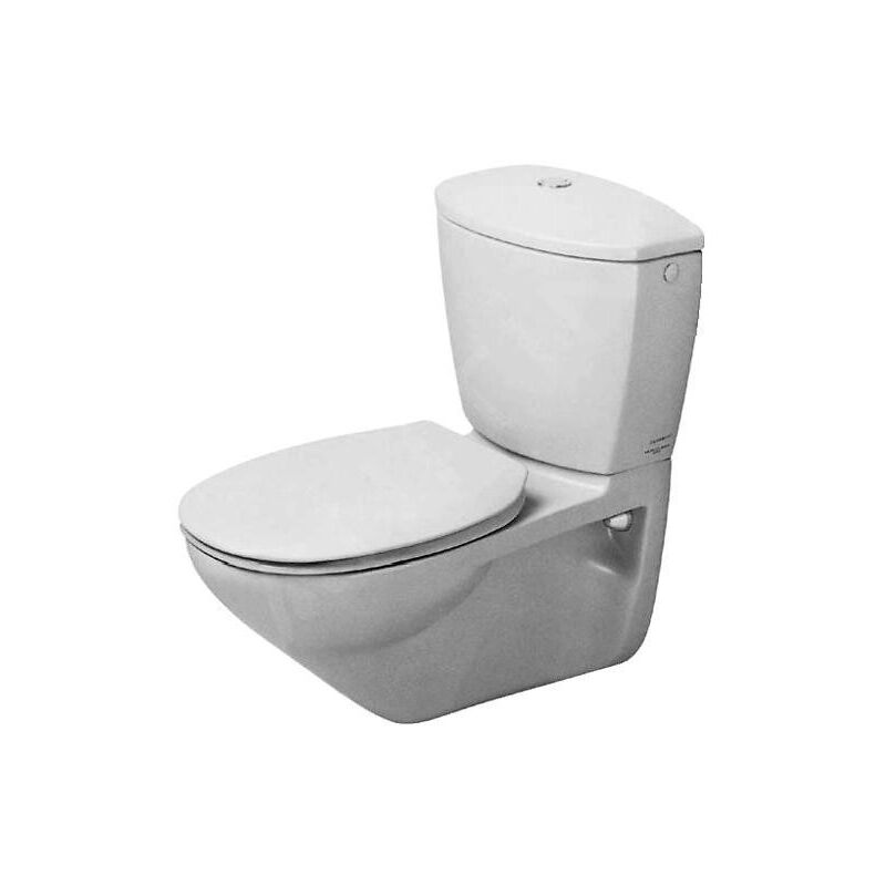 Duravit - Duraplus - Cuvette de wc combi, suspendu, évacuation arrière, blanc 0195090000