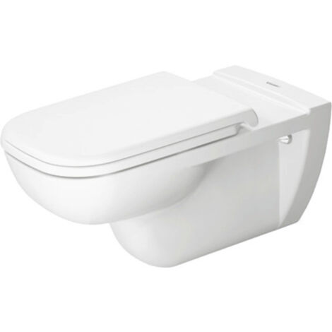 WC suspendu Duravit D-Code, chasse d'eau basse, 360x700x365mm,