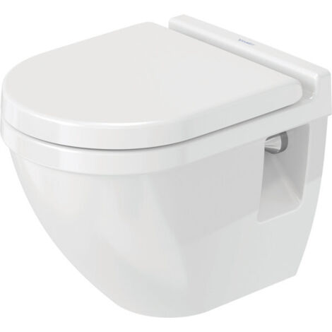 WC suspendu Duravit Starck 3 Compact 47,5 cm, lavable,