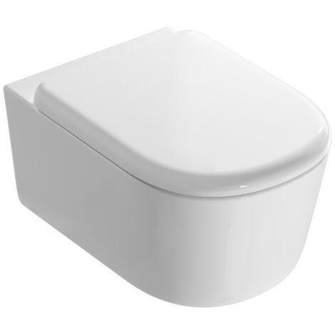 WC suspendu en céramique blanc brillant 54 x 36 cm Ceramica Globo LALITA LTS02BI  Blanc - Globo BI