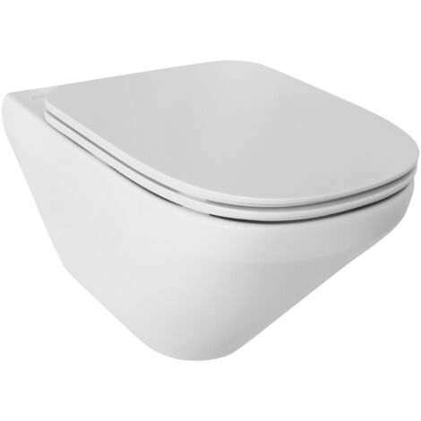 WC suspendu sans bride JACOB DELAFON Modern Life +  abattant extra-plat