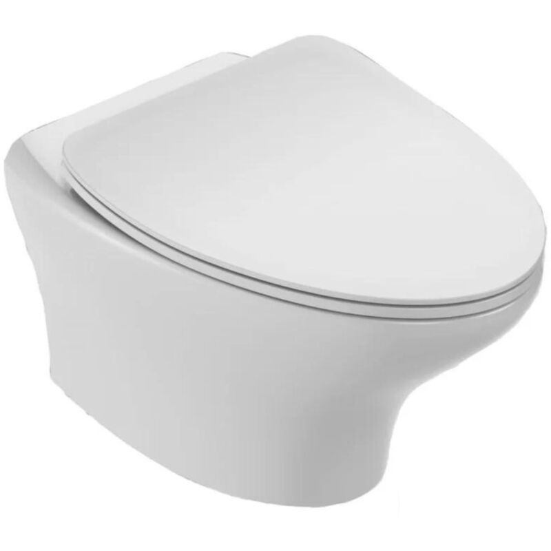 Jacob Delafon - wc suspendu sans bride Nouvelle Vague + abattant Economie d'eau