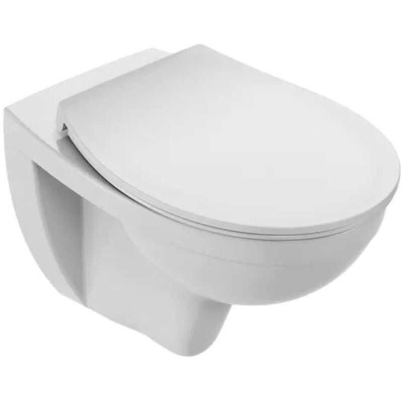 Jacob Delafon - wc suspendu sans bride Patio + abattant extra plat