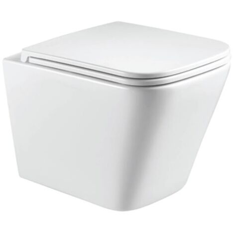 WC suspendu sans bride Rimless BOFY2 49x35x34 cm-34 --