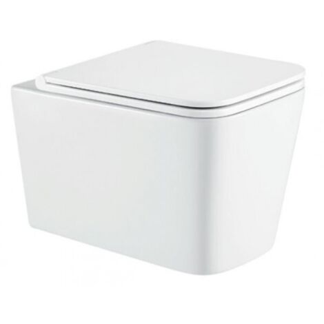 WC suspendu sans bride Tornado BOFY 53x36,5x36 cm-Blanc-Blanc-36.5 --