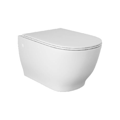 WC suspendu sans rebord Moon avec fixation cachée